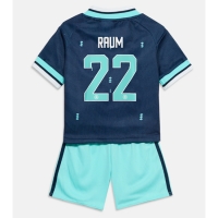 Camiseta Alemania David Raum #22 Segunda Equipación Replica Mundial 2026 para niños mangas cortas (+ Pantalones cortos)